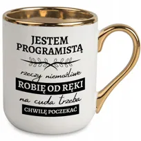 KUBEK ELEGANT PREZENT DLA PROGRAMISTY RZECZY NIEMOŻLIWE ROBIĘ OD RĘKI WZORY