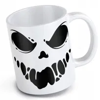 Kubek halloweenowy duch duszek zjawa dynie halloween ręka straszna twarz