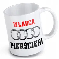 Kubek motoryzacyjny władca pierścieni miłośnik marki audi samochodziarz