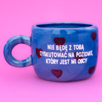 Kubek Nie będę z tobą dyskutować na poziomie który jest mi obcy - Amore (Espresso)