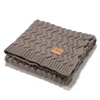 La Millou - Ciepły Koc Merino 100% STONED BROWN