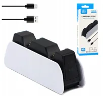 Ładowarka Do Kontrolerów PS5 Stacja Ładująca Do Dwóch Padów Charging Dock