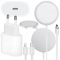 Ładowarka Indukcyjna + Szybkoładowarka Do Iphone 15/20W Usb-C - Lighting