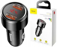 Ładowarka Samochodowa BASEUS 2x USB USB-C 45W do Zapalniczki QC