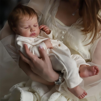 Lalka Reborn 50 cm realistyczna dziewczynka ręcznie malowana silikon winyl