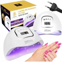 LAMPA DO PAZNOKCI UV LED 80W DO HYBRYD ŻELI MOCNA HYBRYDY SUN X5 MAX LCD