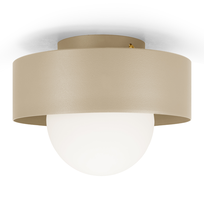 Lampa plafon sufitowa wisząca loft beżowa g9 szklane kule modern luxolar
