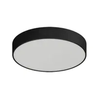 LAMPA plafon TOTEM LED C 03927 Ideus metalowa OPRAWA sufitowa LED 24W 4000K plafoniera okrągła czarna
