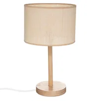 Lampa Stołowa Della, Drewniana Podstawa, 42 Cm