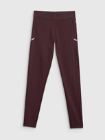 Legginsy sportowe bawełniane damskie bordowe 4F M Bordowy 4F