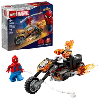 LEGO Marvel, klocki, Spider-Man kontra Ghost Rider na motocyklu, 76335
