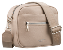 Listonoszka damska PETERSON mała torebka na ramię crossbody skóra ekologiczna beżowa