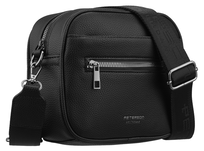 Listonoszka damska PETERSON mała torebka na ramię crossbody skóra ekologiczna czarna