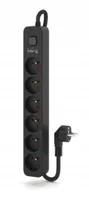 Listwa zasilająca KERG M02520 6 gniazd 3m czarny
