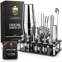 Lovreno Zestaw Barmański do Drinków Shaker Premium