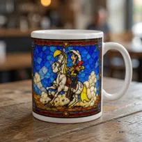 Lucky Luke komiks prezent dla fana kubek witrazowy witraz gadzet