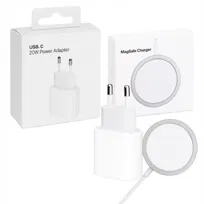 MAGSAFE ŁADOWARKA INDUKCYJNA DO APPLE IPHONE + Kostka USB-C