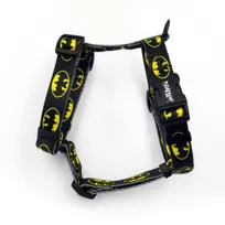 Małe Szelki Bat Dog dla Psa, Typ Guard, dla mniejszych psów i szczeniaków, szerokość taśmy 2 cm, czarne dodatki-S/M