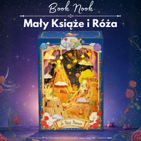 Mały Książę i Róża DIY Book Nook miniaturowy domek puzzle 3D Cutebee