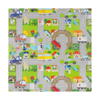 Mata edukacyjna dla niemowląt piankowa puzzle 120x120 cm samochody Rebel