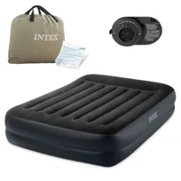 Materac dmuchany dwuosobowy 203x152cm z pompką Intex 64124