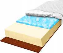 Materac H1 H3 dla dziecka 80x200 kokosowy MARSHMALO 14cm usztywniony pianka