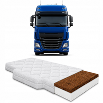Materac piankowy z kokosem tira 70x200x11 do kabinowy usztywniony scania H1