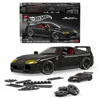 Mattel Brick Shop, Klocki Hot Wheels Elite Series ’94 Toyota Supra, Samochód do zbudowania, dla dzieci 10+ i kolekcjonerów JKG40