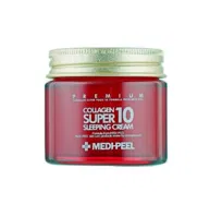 MEDIPEEL, Collagen Super10 Sleeping Cream - Przeciwzmarszczkowy Krem do Twarzy na noc z Kolagenem, 70ml