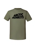 Męska koszulka  z nadrukiem - arctic monkey Olive XXL