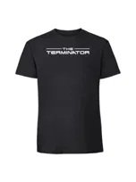 Męska koszulka  z nadrukiem - Terminator czarny L