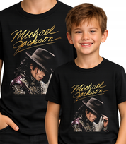 MICHAEL JACKSON BAD KRÓL POP LEGENDA KOSZULKA T-SHIRT czarny PREMIUM 128