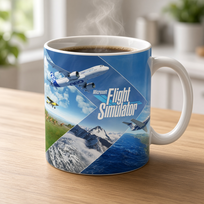 Microsoft flight simulator gra prezent dla gracza kubek gadzet symulator