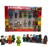Mini figurki wojowników do klocków – zestaw 12 szt. – figurki akcji