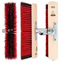 Miotła Szczotka 40 cm Twarde Włosie Drewniana CleanGang STREET BROOM