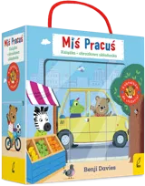 Miś Pracuś: Książka - W drogę! + klocki