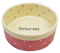 Miska ceramiczna Princess YARRO, różowa, 13x5,5 cm