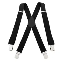 Mocne Szerokie Szelki 4 cm Topgal X Gruby Ścieg Czarne