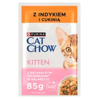 Mokra karma Dla Kociąt Purina Cat Chow Kitten Indyk I Cukinia W galaretce 85g