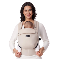Momcozy Nosidełko dla niemowląt – ergonomiczne, przytulne i lekkie nosidełko dla niemowląt o wadze 3 – 20 kg, wzmocnione podparcie lędźwi, Khaki