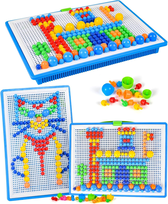 Mozaika dla dzieci 296 szt. guziki 3D puzzle button art z pudełkiem