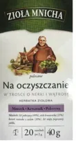 Na oczyszczanie herbatka ZIOŁA MNICHA