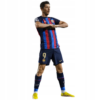 Naklejka na ścianę dzieci piłka nożna Robert Lewandowski 200 cm na 120 cm
