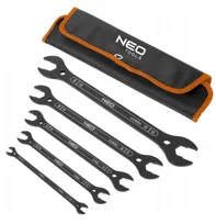 NEO TOOLS, KLUCZE PŁASKIE dwustronne supercienkie 6-27 mm zestaw kluczy 09-270
