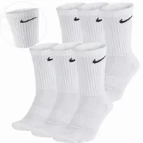 Nike Oryginalne Skarpety Skarpetki Wysokie 42-46 6 Par Białe