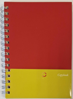 Notatnik A6 w linie COPYBOOK Open Design spirala czerwony — notes w giętkiej oprawie
