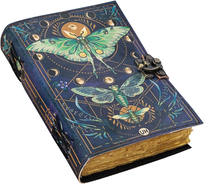 Notatnik rysunkowy Urban Leather Luna Moth ręcznie wykonany dziennik
