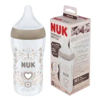 NUK Perfect Match Antykolkowa butelka dla niemowląt 3m+ z silikonowym smoczkiem M 260ml