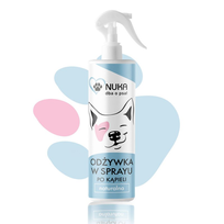 NUKA odżywka dla psa w sprayu z ekstraktami i olejkami roślinnymi, ułatwiająca rozczesywanie 280ml