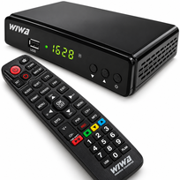 ODBIORNIK Dekoder tuner TV naziemnej DVB-T2 HEVC HDMI PVR USB + PILOT
